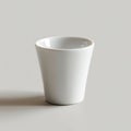 White Ceramic Cup Isolated on a Plain Background Photo Royalty Free Stock Photo