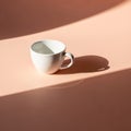Light and shadow adds depth, emphasizing the cup s round shape Royalty Free Stock Photo