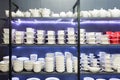 White ceramic dinnerwares o Royalty Free Stock Photo