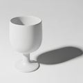 Design is minimalist, featuring a classic cup shape with a standard Royalty Free Stock Photo
