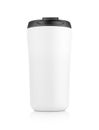 White ceramic hot coffee mug isolated on white background Royalty Free Stock Photo