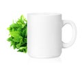 White ceramic mug Royalty Free Stock Photo