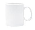 White ceramic mug isolated on white background with clipping path Royalty Free Stock Photo