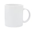 White ceramic mug isolated on white background with clipping path Royalty Free Stock Photo