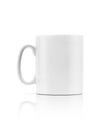 White ceramic mug isolated on white background Royalty Free Stock Photo