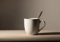 The lighting is soft, casting a subtle shadow to the left of the mug Royalty Free Stock Photo