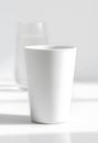 White Ceramic Mug, Minimalist Style