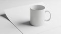 The smooth matte texture of the mug contrasts subtly with the Royalty Free Stock Photo