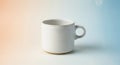 White ceramic mug on a smooth Royalty Free Stock Photo