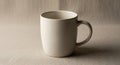White ceramic mug with a smooth Royalty Free Stock Photo