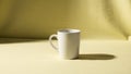 The mug is centered casting a soft shadow to the right due to Royalty Free Stock Photo