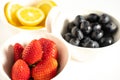 Close up of a Fruit Dish Sement Royalty Free Stock Photo