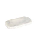 White ceramic soap dish on a plain white background