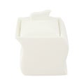 White ceramic sugar-bowl isolated Royalty Free Stock Photo