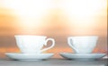 White ceramic tea or coffee cup Royalty Free Stock Photo