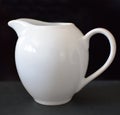 White ceramic teapot