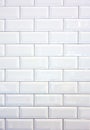 White ceramic tile wall