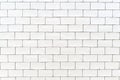 White ceramic tiles background. Vintage white tile for interior design bath or kitchen. Royalty Free Stock Photo