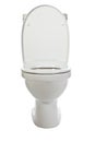 White ceramic toilet