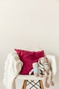 White chair in child's room