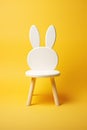 White Chair With Bunnys Head