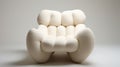 Delicate Touch: A White Foam Chair Inspired By Hiroshi Nagai And Michael Kidner