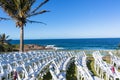 Chairs Wedding Ocean Landscape Royalty Free Stock Photo