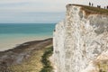 White chalk cliffs near Eastbourne, England