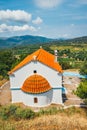 White chapel, Crete Island, Greece Royalty Free Stock Photo