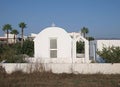 White chapel in Kos Island Royalty Free Stock Photo