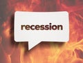 Recession concept