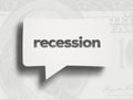 Recession concept