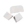 White cheese isolated on the white Royalty Free Stock Photo