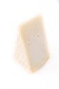 White cheese piece isolated