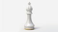 White Chess King Figure - Photorealistic Rendering With Bold Colors Royalty Free Stock Photo