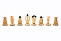 White chess pawns Royalty Free Stock Photo