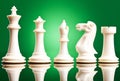White chess pieces Royalty Free Stock Photo