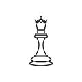 White chess queen Royalty Free Stock Photo