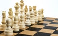 White Chess Team Royalty Free Stock Photo