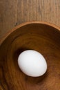 White chicken egg closeup