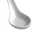 White china spoon