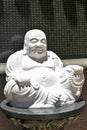 White Chinese Laughing Buddha Statue Royalty Free Stock Photo