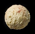 white chocolat and strawberry ice cream Royalty Free Stock Photo