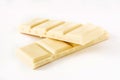 White chocolate bar isolated Royalty Free Stock Photo