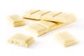 White chocolate bar isolated Royalty Free Stock Photo