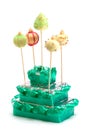 Christmas cake pops Royalty Free Stock Photo