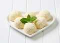 White Chocolate and Coconut Truffles Royalty Free Stock Photo