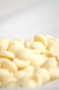 White chocolate pills Royalty Free Stock Photo