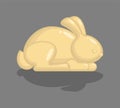 White Chocolate Hare. Rabbit made of chocolate. Sweetness