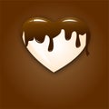 White chocolate heart